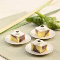 Cara membuat Cake Tape Blueberi - Resep Masakan Rumahan