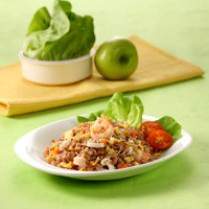 Cara membuat Nasi Goreng Seafood Beras Merah - Resep Masakan Rumahan