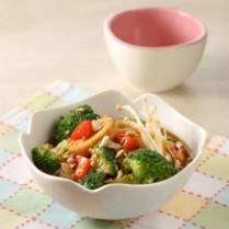 Cara membuat Cah Brokoli Enoki Dan Tahu - Resep Masakan Rumahan
