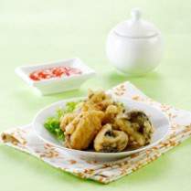 Cara membuat Shitake Shrimp Fritters - Resep Masakan Rumahan