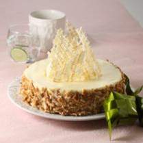 Cara membuat Lemon Crame Praline Cake - Resep Masakan Rumahan