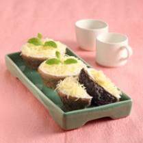 Cara membuat Cake Ketan Hitam Keju - Resep Masakan Rumahan