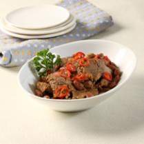 Cara membuat Daging Tumis Kacang Merah - Resep Masakan Rumahan