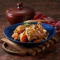 Cara membuat Tagine Ba Djaje Wa Machmache Wa Louz - Resep Masakan Rumahan
