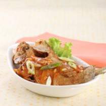 Cara membuat Kerapu Siram Saus Merah - Resep Masakan Rumahan