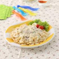 Cara membuat Farfalle Saus Keju - Resep Masakan Rumahan