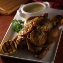 Cara membuat Roasted Chicken With Lemon & Potato Stuffing - Resep Masakan Rumahan