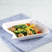 Cara membuat Baby Bokcoy Tumis Paprika - Resep Masakan Rumahan