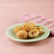 Cara membuat Roti Goreng Keju Daging Asap - Resep Masakan Rumahan