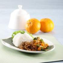 Cara membuat Nasi Empal Suwir Serundeng - Resep Masakan Rumahan