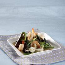 Cara membuat Seafood Aroma Jeruk - Resep Masakan Rumahan