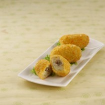 Cara membuat Kroket Kentang Krim Ayam  Jamur - Resep Masakan Rumahan