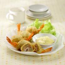 Cara membuat Shrimp Ball With Mayo Sauce - Resep Masakan Rumahan