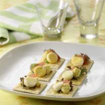 Cara membuat Canape Cheese Mustard - Resep Masakan Rumahan