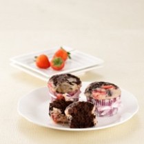 Cara membuat Choco Cheese Stroberi Muffin - Resep Masakan Rumahan