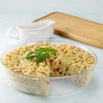 Cara membuat Skotel Penne Seafood Crumble - Resep Masakan Rumahan