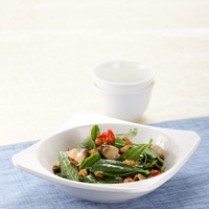 Cara membuat Cah Daun Ginseng Taoco - Resep Masakan Rumahan