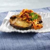 Cara membuat Tenggiri Goreng Bumbu Serai Sambal Mangga - Resep Masakan Rumahan
