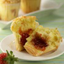 Cara membuat Cup Cake Keju Stroberi - Resep Masakan Rumahan