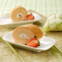 Cara membuat Bolu Gulung Stroberi - Resep Masakan Rumahan