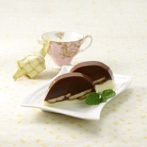 Cara membuat Puding Cokelat Biskuit Kelapa - Resep Masakan Rumahan