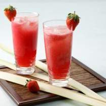 Cara membuat Lychee & Strawberry Drinks - Resep Masakan Rumahan