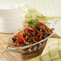 Cara membuat Kering Kacang Teri Tawar - Resep Masakan Rumahan