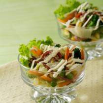 Cara membuat Garden Cheese Salad - Resep Masakan Rumahan