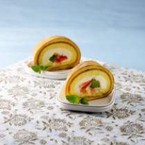 Cara membuat Mixed Fruit Roll Cake - Resep Masakan Rumahan
