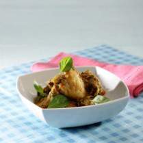 Cara membuat Ayam Campur Aroma Pandan - Resep Masakan Rumahan