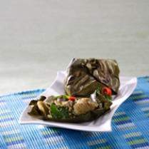 Cara membuat Pepes Ayam Pandan Kemangi - Resep Masakan Rumahan