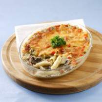 Cara membuat Cheesy Baked Penne - Resep Masakan Rumahan