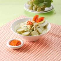 Cara membuat Lontong Soto - Resep Masakan Rumahan
