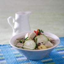 Cara membuat Sup Tahu Sutera - Resep Masakan Rumahan