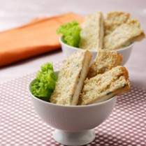 Cara membuat Prawn & Nori Crispy Toast - Resep Masakan Rumahan