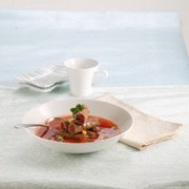 Cara membuat Tomato Beef Roll Soup - Resep Masakan Rumahan