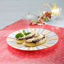 Cara membuat Pisang Cheezy Blueberry - Resep Masakan Rumahan