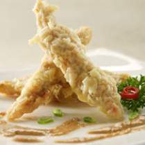 Cara membuat Otak-Otak Goreng Saus Pecel Semanggi - Resep Masakan Rumahan