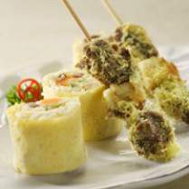 Cara membuat Nasi Sate Klopo Ala Sushi - Resep Masakan Rumahan