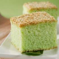 Cara membuat Cake Pandan Kelapa - Resep Masakan Rumahan