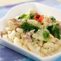 Cara membuat Makaroni Siram Saus Keju Brokoli - Resep Masakan Rumahan