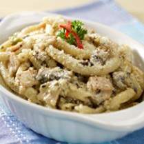 Cara membuat Makaroni Ayam Jamur - Resep Masakan Rumahan