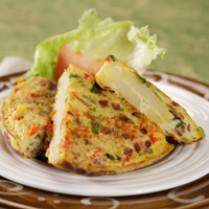 Cara membuat Cheesy Spanish Omellete - Resep Masakan Rumahan