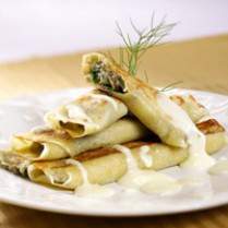 Cara membuat Spinach & Chickpeas Pancakes - Resep Masakan Rumahan