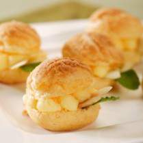 Cara membuat Mini Almond Choux - Resep Masakan Rumahan