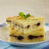 Cara membuat Puding Roti Cokelat Kismis - Resep Masakan Rumahan