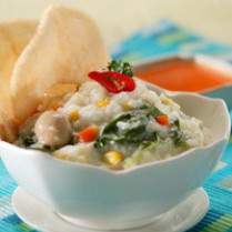 Cara membuat Bubur Sayuran & Telur - Resep Masakan Rumahan