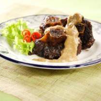 Cara membuat Buntut Bakar Base Manis Saus Kacang - Resep Masakan Rumahan