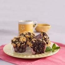 Cara membuat Muffin Cokelat Tabur Emping - Resep Masakan Rumahan