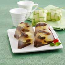 Cara membuat Puding Tiger Cokelat Jeruk - Resep Masakan Rumahan